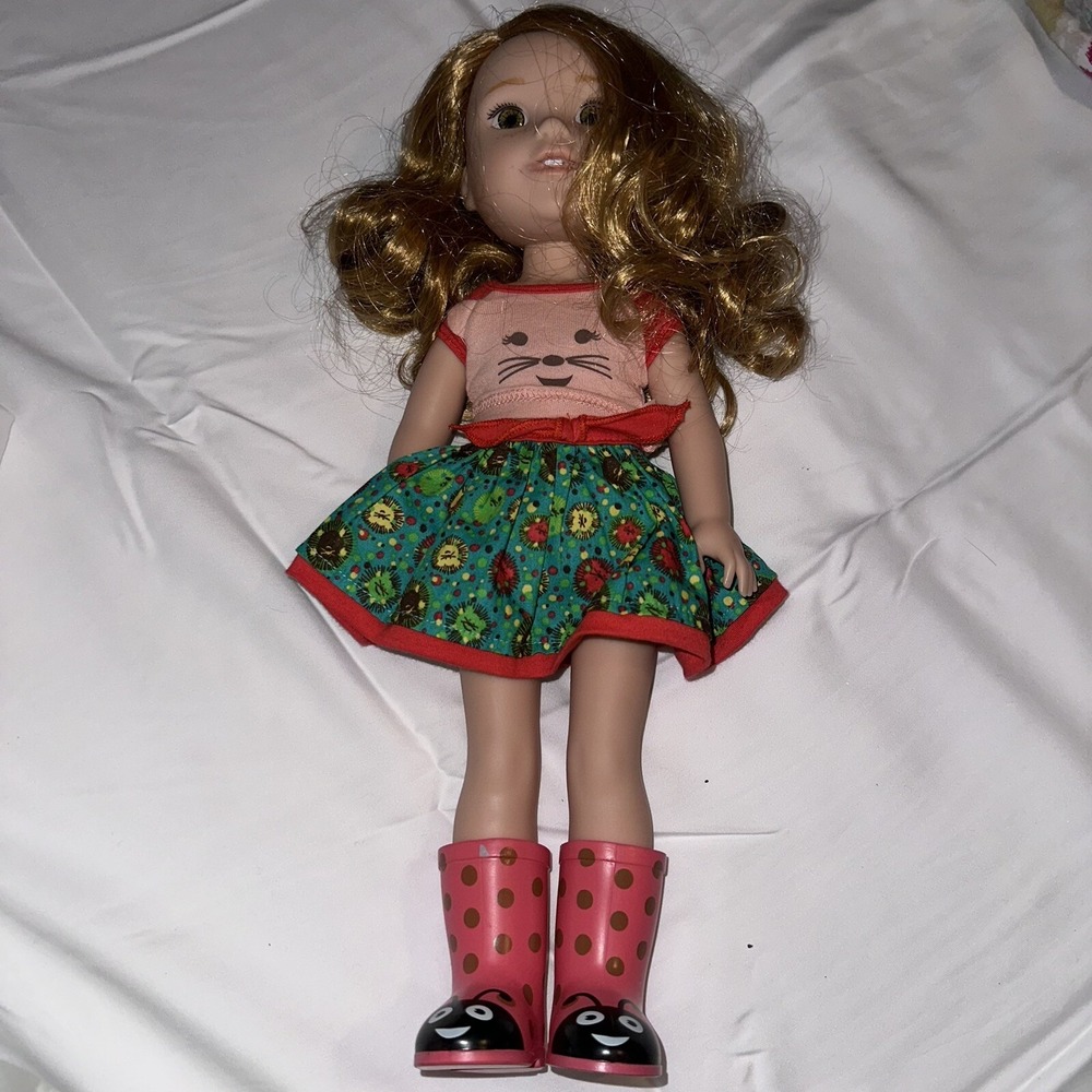 American Girl Wellie Wishers 14" Doll Willa w/ Original Clothes/Boots